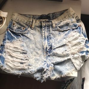 Forever 21 Shorts - Forever 21 Denim Washed High Waisted Shorts Forever 21 Shorts - Forever 21 Denim Washed High Waisted Shorts